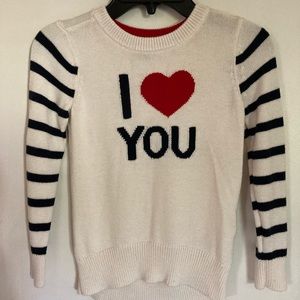 Kids ❤️ Sweater.  Adorable with leggings, jeans, skirts.
